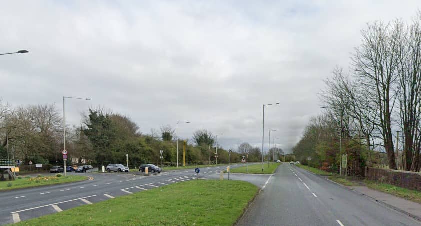 Kirkham Bypass was closed following a crash (Credit: Google)