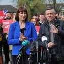 Shadow Chancellor Rachel Reeves with Jonathan Ashworth, Labour’s Shadow Paymaster General