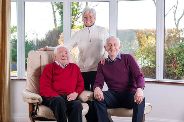 Sir Lindsay Hoyle pictured with his late father Doug.