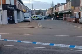 Police taped off Church Street and Durham Road after reports of a serious assault on Sunday evening
