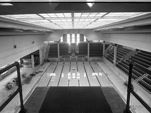The view from the top diving board in February 1988