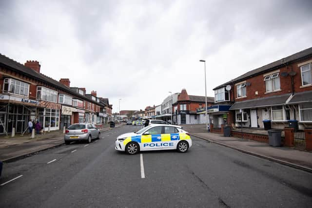 Church Street was blocked off as police investigated the incident