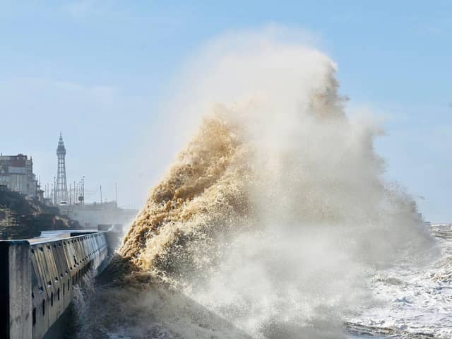The weather was a bit wild in Blackpool over the weekend