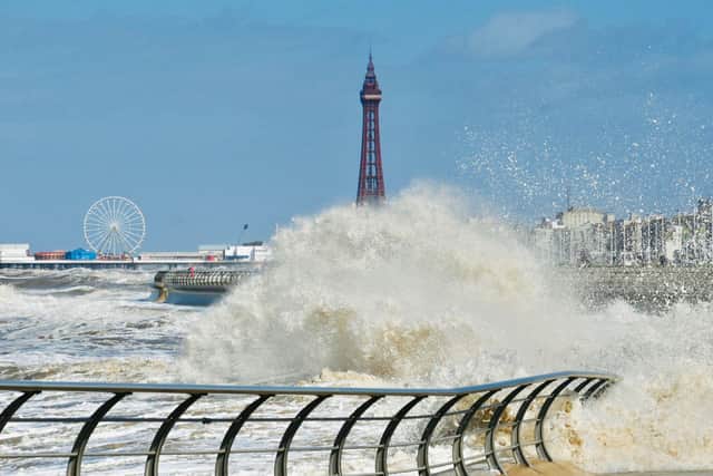 The weather was wild in Blackpool over the weekend. And there's more wind to come on Tuesday, warn the Met Office