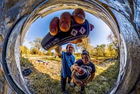 Street artists Christian Fenn (aka Seca) and Hayley Garner (Aylo) working on mural projects around the world. The duo have launched an initiative to help positively transform people’s lives in Fleetwood, Lancashire.