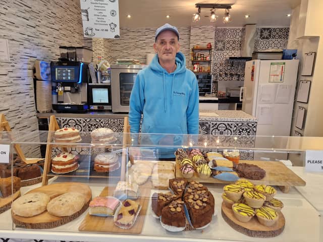 Paul Hickes in the new Tramway Bakery, Blackpool
