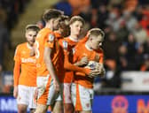 Blackpool beat local rivals Fleetwood Town at Bloomfield Road in midweek. Some of their players are in the League One team of the week. (Image: CameraSport - Lee Parker)