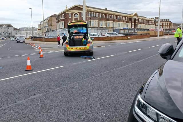 The road was closed in both directions following the incident