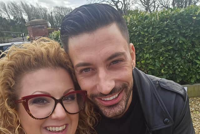 Strictly star Giovanni Pernice popped by to see Fleetwood-based Ali Slinger