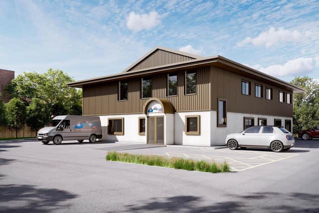 Artist's impression of the Fleetwood Boathouse youth centre
