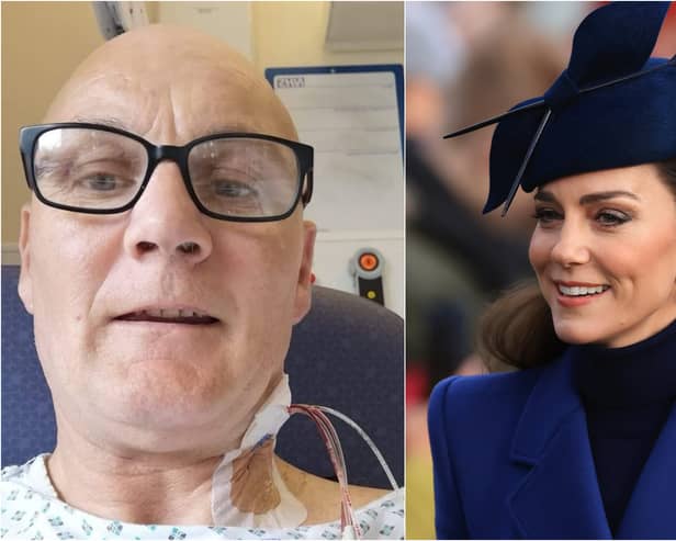 Paul Philip Roberts met Kate in Blackpool in 2019, shortly after he underwent surgery for his lung cancer (Credit: Philip Roberts, PA Wire/ Stephen Pond,Getty Images)