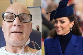 Paul Philip Roberts met Kate in Blackpool in 2019, shortly after he underwent surgery for his lung cancer (Credit: Philip Roberts, PA Wire/ Stephen Pond,Getty Images)