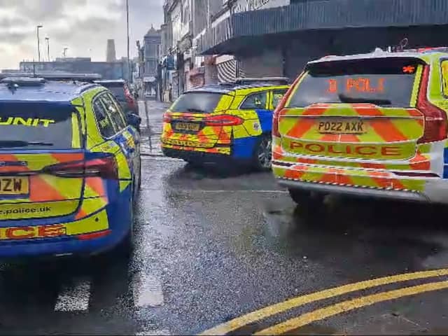 The huge police response in Havelock Street, Blackpool