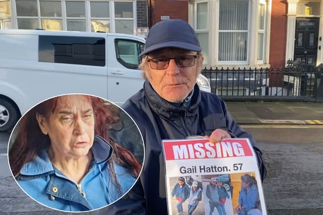 Gail’s husband Darren Hatton made an emotional appeal for information on Monday before his wife was found safe later in the evening