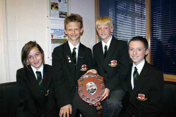 St George's High School won the Blackpool inter schools maths challenge. Kia Naylor, Jack Stinger, Kyhal Jackson , Phil Wilkinson