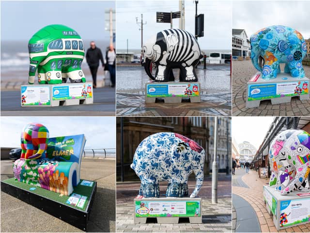 Elmer and 30 of his uniquely decorated friends have arrived in Blackpool.