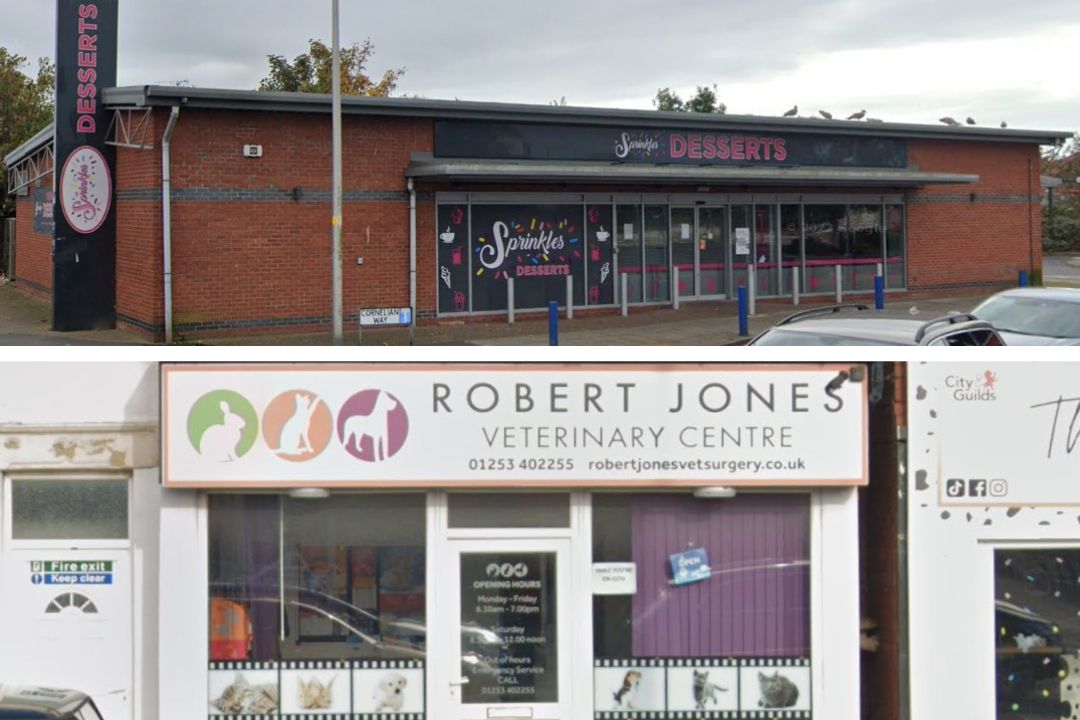 Blackpool's Robert Jones Vets to open a new larger practice on the site of former Sprinkles Desserts