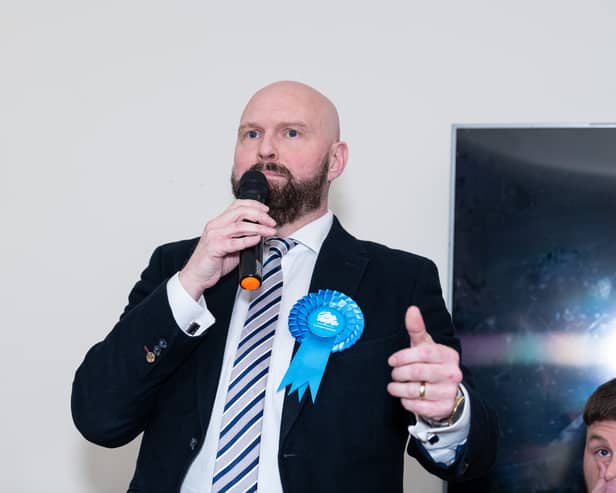 David Jones speaking at the hustings debate