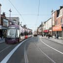 Testing of the new Talbot Road tramway extension.
