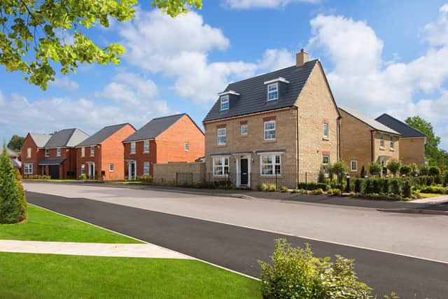 A typical street scene at David Wilson Homes' Centurion Village in Leyland.