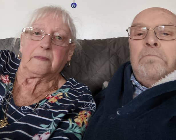 Moireen Groves, 79, from Clifton Gardens, with her husband Joseph Groves, 82.