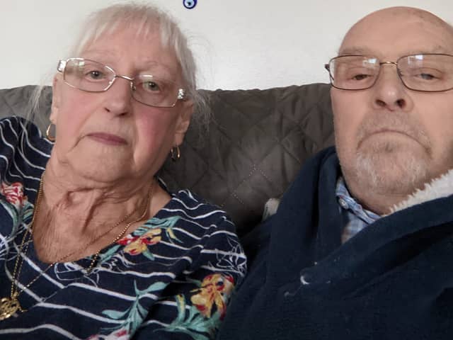 Moireen Groves, 79, from Clifton Gardens, with her husband Joseph Groves, 82.