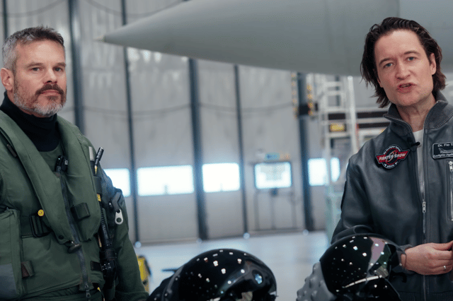 The Fighter Show host Flo Taitsch gets the lowdown on the fighter pilot helmet of the future, Striker II, from former RAF Typhoon pilot and now BAE Systems test pilot, Andrew “Blyty” Mallory-Blythe.