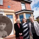 Jodie Prenger unveiled a blue plaque commemorating Blackpool-born music hall performer Victoria Monks. She is pictured with Alison Young and Christine Padwick from the British Music Hall Society