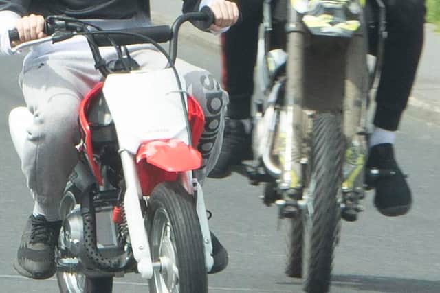 The court was told that two teenagers, aged 16 and 17, were out riding their scrambler bikes around the streets of South Shore, Blackpool in March 2022 when they became aware of a black car following them. (Stock picture for illustrative purposes only)