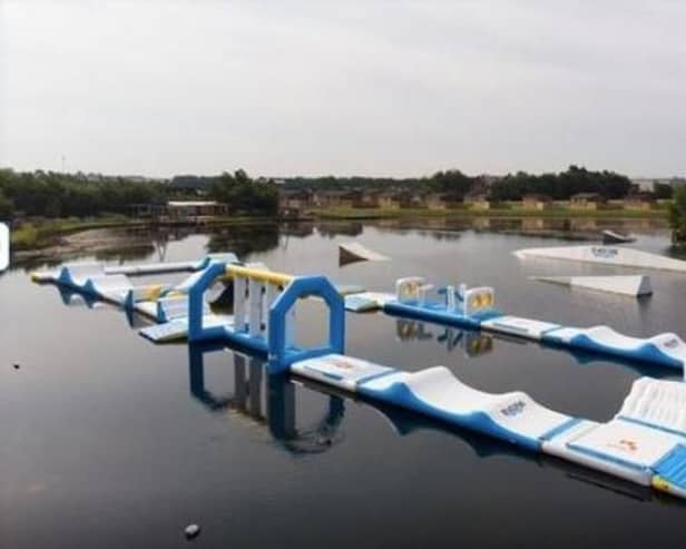 The Blackpool Wake Park water activities amenity in Weeton, as it looked under the previous owners.