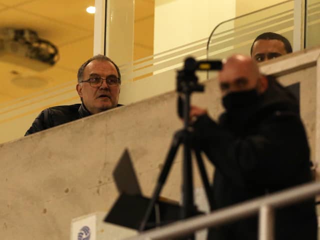 Marcelo Bielsa would rigorously study clubs during his time in England. He once attended an under-21s match with Blackpool in November 2020. (Charlotte Tattersall/Getty Images