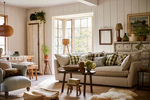 Pippa suggests using essential oils to fill your home with the scents of holiday.Bamburgh Grande Sofa in Natural, £1,899, available exclusively at DFS