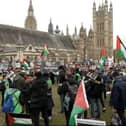 Thousands of Palestine supporters join march in London