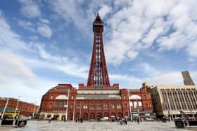 The crowd at Blackpool Tower Circus were evacuated during a show after an acrobat fell while performing a dangerous stunt.