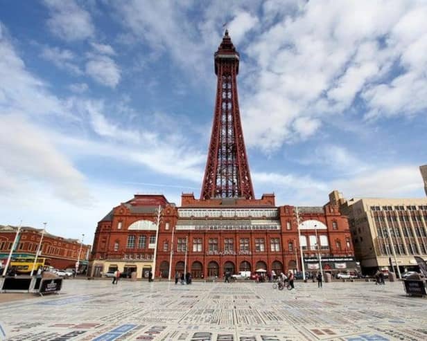The crowd at Blackpool Tower Circus were evacuated during a show after an acrobat fell while performing a dangerous stunt.