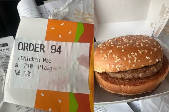 I ordered a 'gluten-free' burger from McDonald's and got a soggy mess