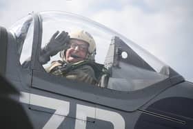 Alan Taylor marked his 86th birthday with a thrilling flight in a Spitfire