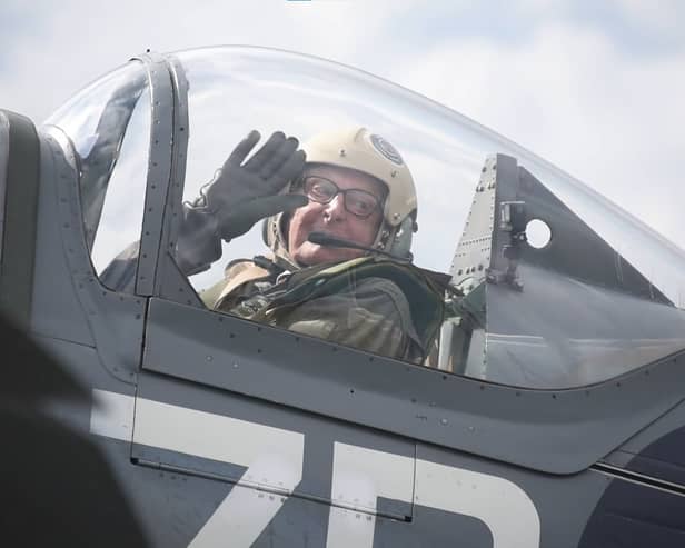 Alan Taylor marked his 86th birthday with a thrilling flight in a Spitfire