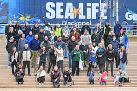 Volunteers collected 140 kilos of litter on Blackpool beach