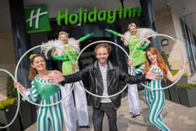 Coronation Street star Jack Shepherd officially opens the new Holiday Inn hotel in Blackpool, UK. Picture date: Wednesday May 1, 2024. Photo credit should read: Anthony Devlin
