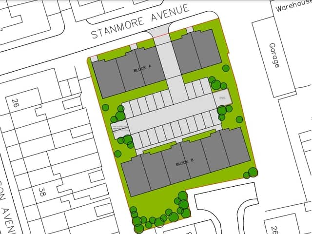 The layout of the proposed development (Alan Jones Chartered Surveyors)
