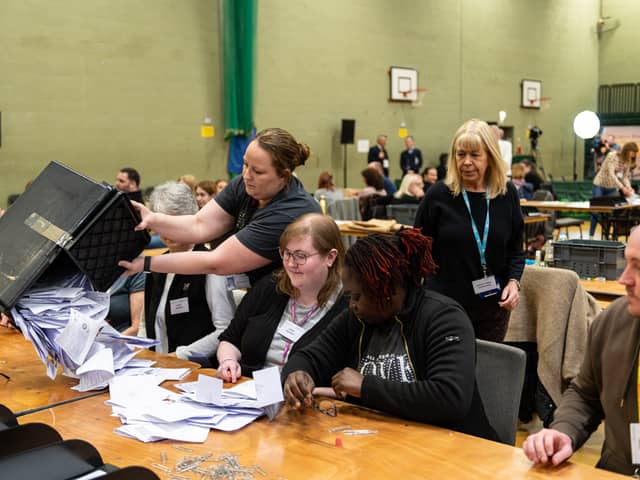 Votes at the Blackpool by-election are validated. Photo: Kelvin Lister-Stuttard