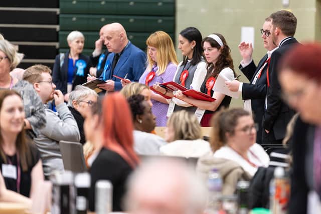 Checking over the validation process at Blackpool's by-election. Photo: Kelvin Lister-Stuttard