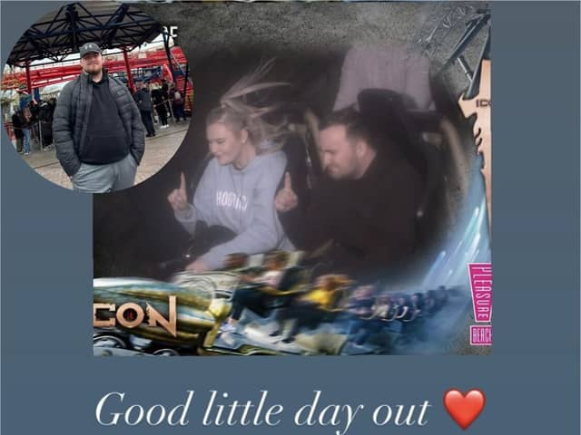 Luke Littler's girlfriend Eloise Milburn posted to her Instagram story pictures of them enjoying a ride on ICON