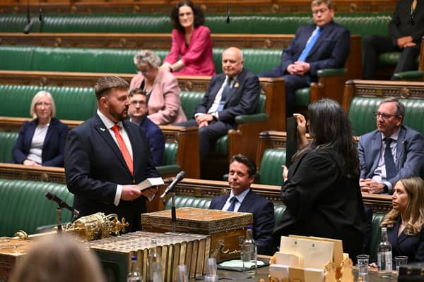 Blackpool South MP Chris Webb is sworn into Parliament