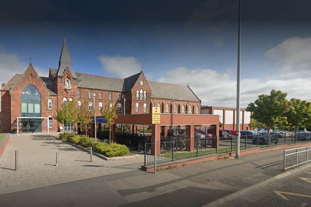 Police were called to St Mary’s Catholic Academy in St Walburgas Road, Blackpool after a fight between two schoolgirls on April 23