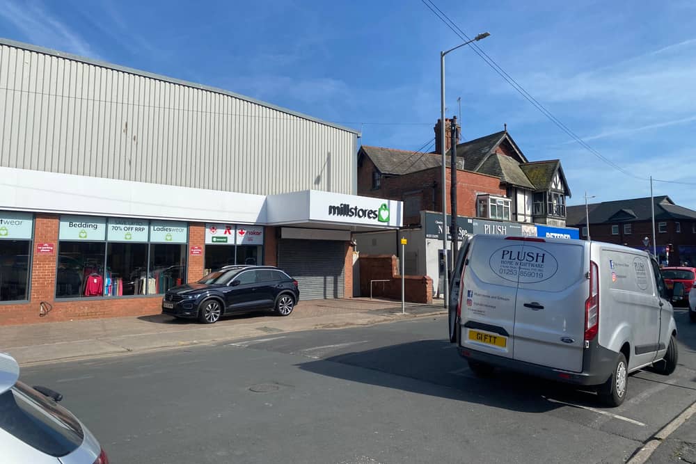 The signs have gone up for a new discount department store opening at the former Wilko in Cleveleys