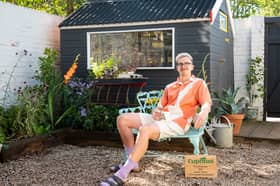 Last year's winner, Archie Proudfoot with his shed, 'The Frankenshed'.