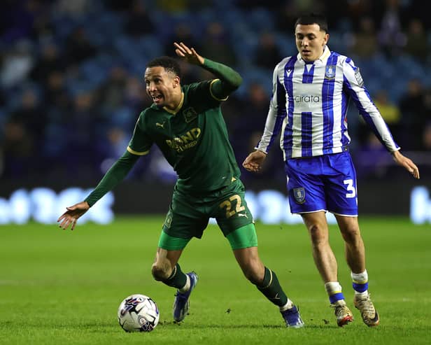 Ian Poveda (R) is a free agent after Leeds United confirmed he would be leaving. The 24-year-old was at Blackpool in the 2022/23 season. (Image: Getty Images)