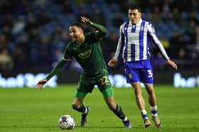 Ian Poveda (R) is a free agent after Leeds United confirmed he would be leaving. The 24-year-old was at Blackpool in the 2022/23 season. (Image: Getty Images)